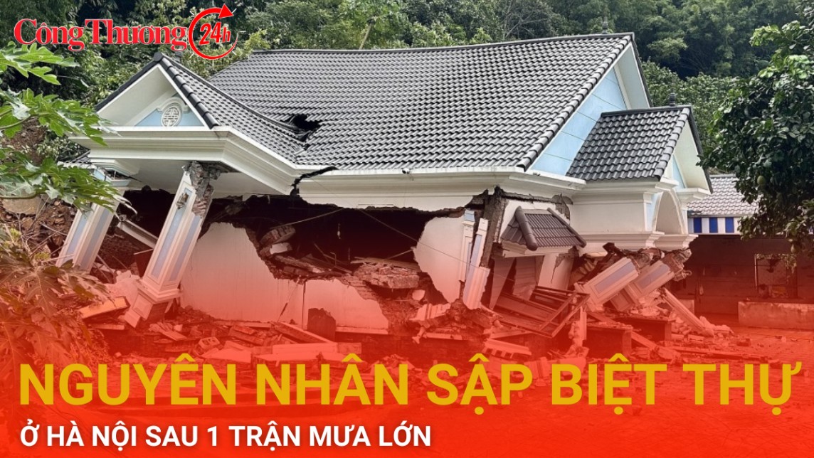 Nguyên nhân vụ sập biệt thự tiền tỷ ở Hà Nội sau một trận mưa lớn