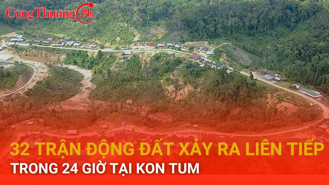 32 trận động đất xảy ra liên tiếp trong 24 giờ tại Kon Tum