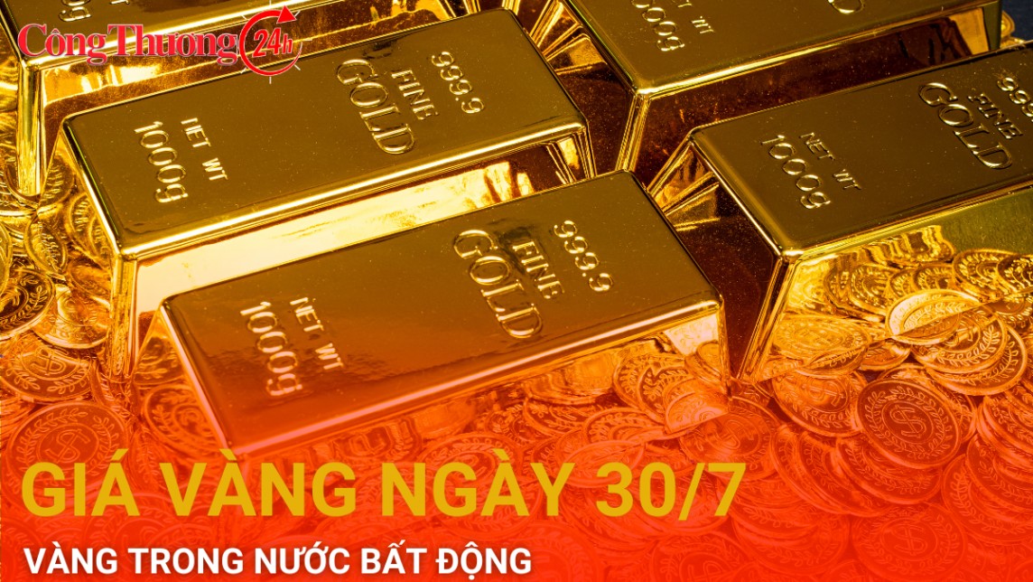 Giá vàng hôm nay 30/7/2024: Vàng trong nước “bất động”, thế giới giảm nhẹ