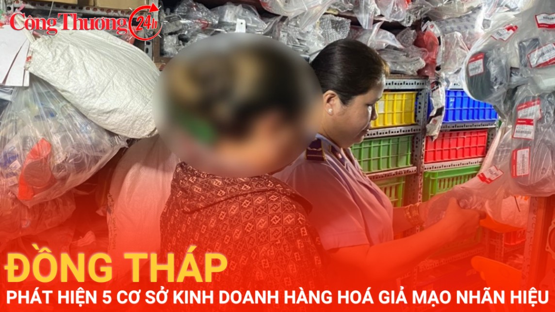 Đồng Tháp: Phát hiện 5 cơ sở kinh doanh hàng hóa giả mạo nhãn hiệu