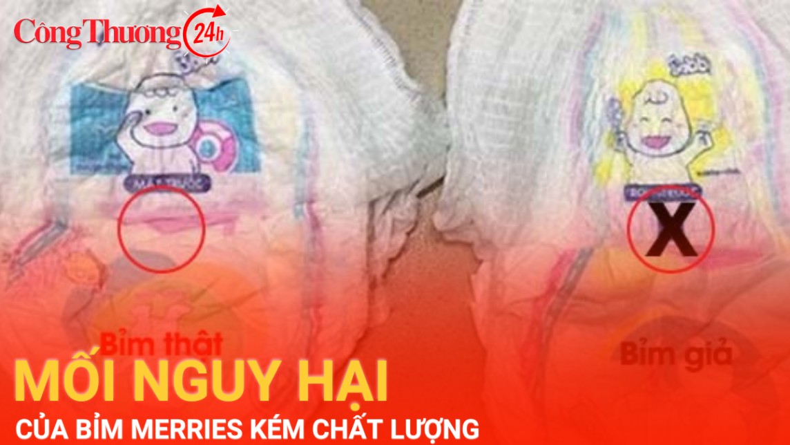 Mối nguy hại của bỉm Merries kém chất lượng