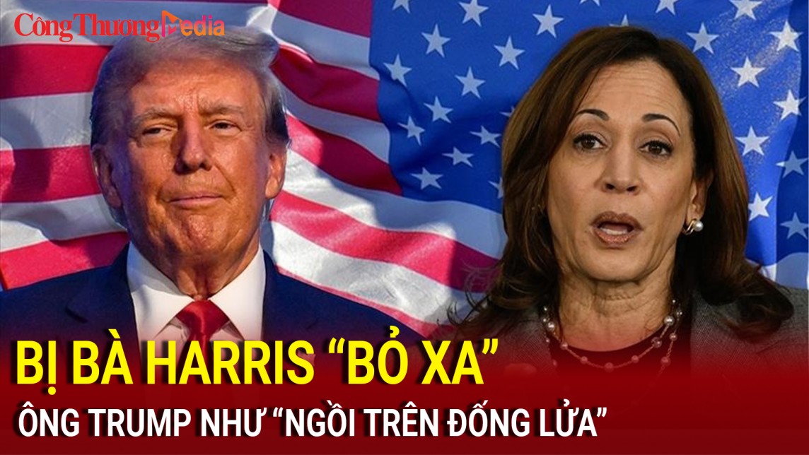 Bầu cử Mỹ 2024: Bị bà Harris bỏ xa, ông Trump như 'ngồi trên đống lửa'