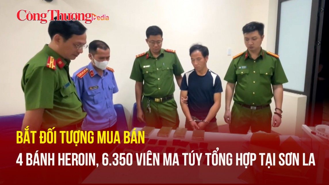 Bắt đối tượng mua bán 4 bánh heroin, 6.350 viên ma túy tổng hợp tại Sơn La