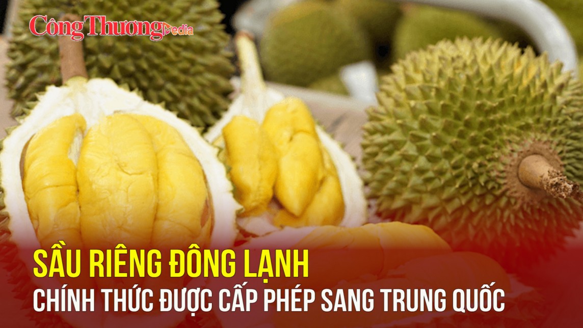 Sầu riêng đông lạnh chính thức được cấp phép sang Trung Quốc