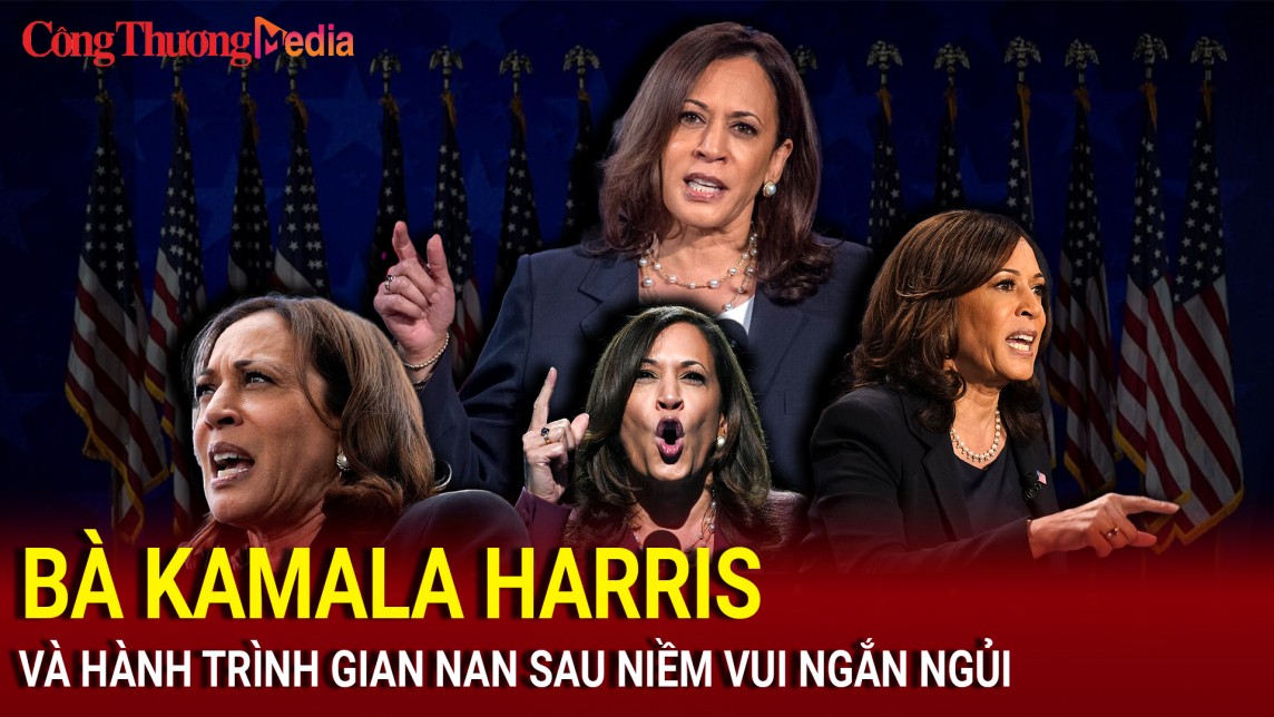 Bầu cử Mỹ 2024: Bà Kamala Harris và hành trình gian nan sau niềm vui ngắn ngủi