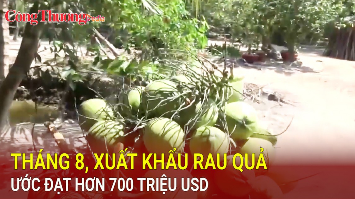 Tháng 8, xuất khẩu rau quả ước đạt hơn 700 triệu USD