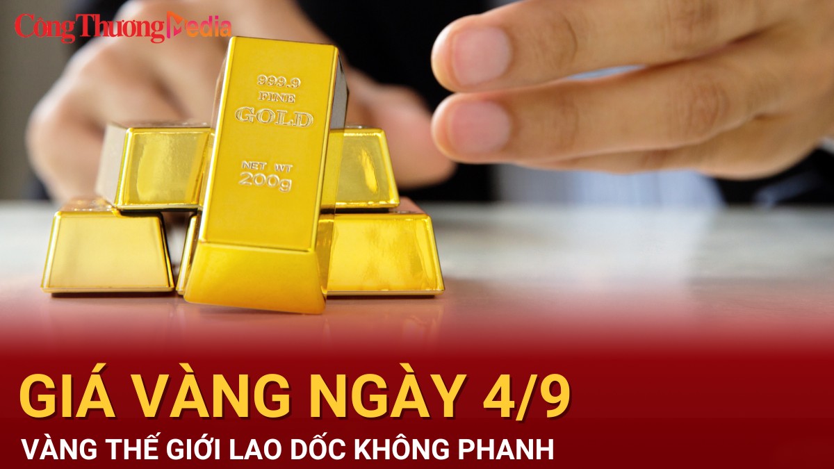 Giá vàng hôm nay 4/9/2024: Vàng thế giới lao dốc không phanh