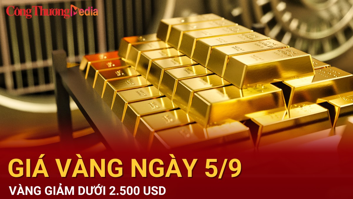 Giá vàng hôm nay 5/9/2024: Vàng thế giới giảm từ mốc 2.500 USD