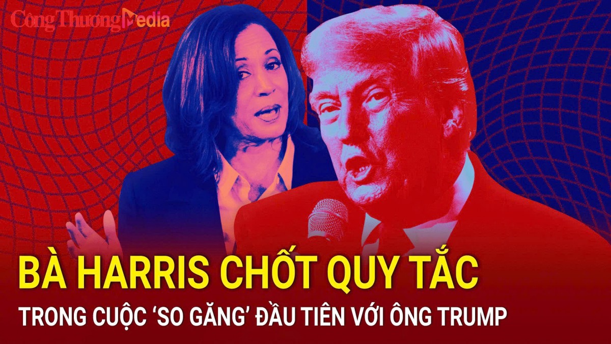 Bà Harris chốt quy tắc trong cuộc ‘so găng’ đầu tiên với ông Trump