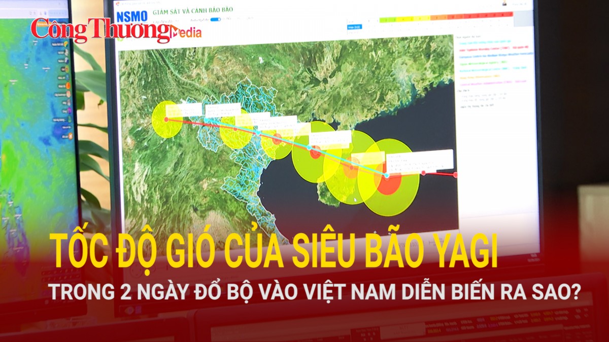 Tốc độ gió của siêu bão Yagi trong 2 ngày đổ bộ vào Việt Nam diễn biến ra sao?