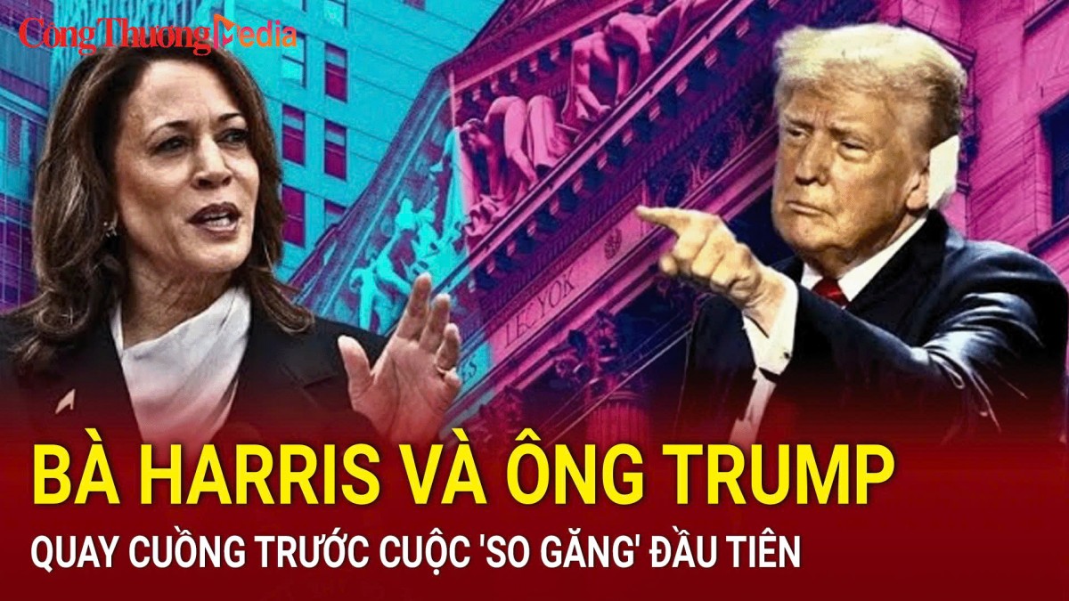 Bầu cử Mỹ 2024: Bà Harris và ông Trump quay cuồng trước cuộc 'so găng' đầu tiên