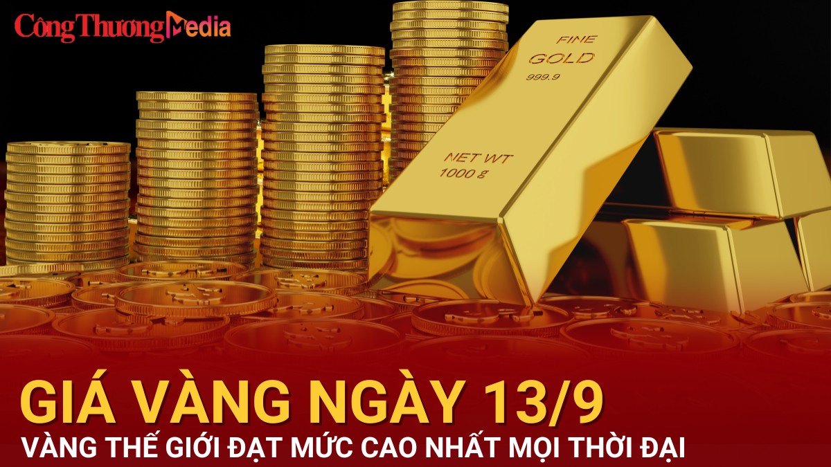 Giá vàng hôm nay 13/9/2024: Vàng thế giới tăng mạnh, đạt ngưỡng cao nhất mọi thời đại