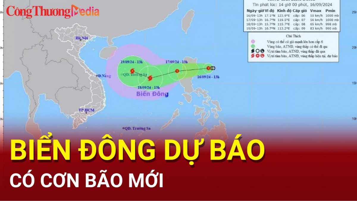 Biển Đông dự báo có cơn bão mới