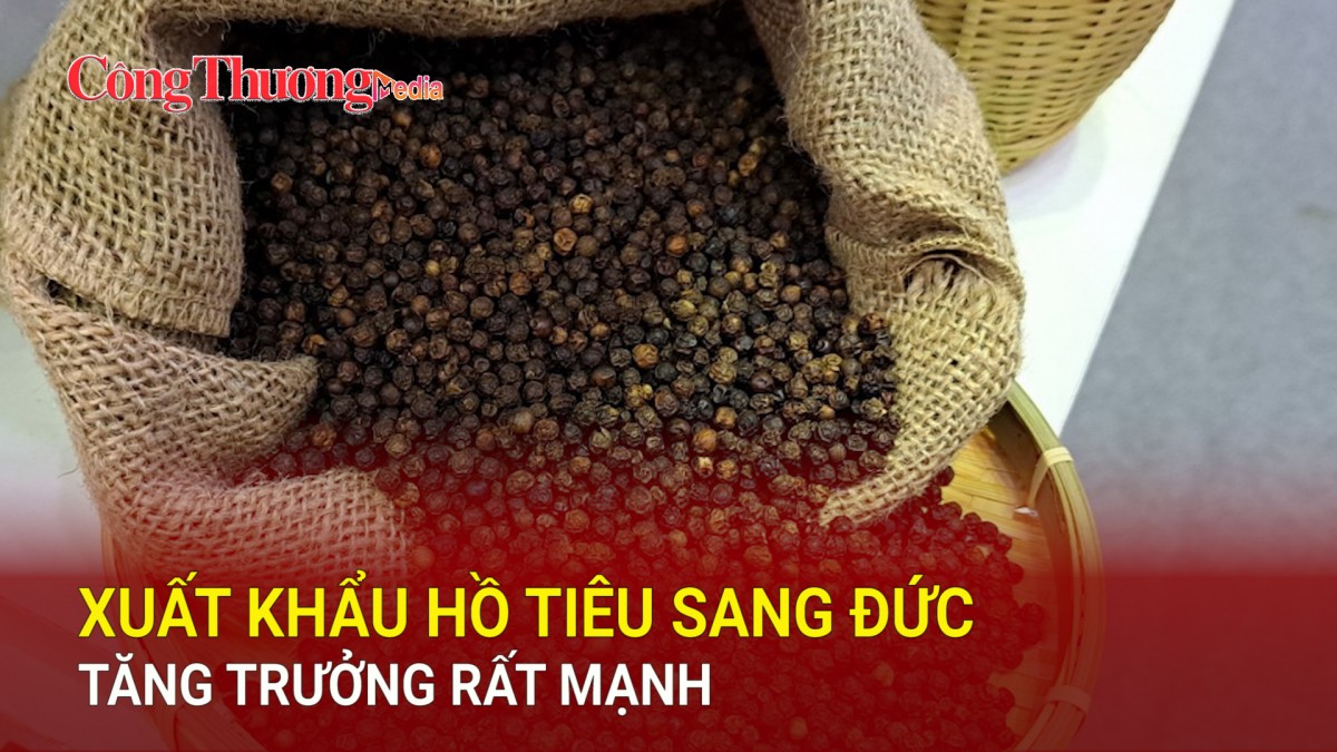 Xuất khẩu hồ tiêu sang Đức tăng trưởng rất mạnh