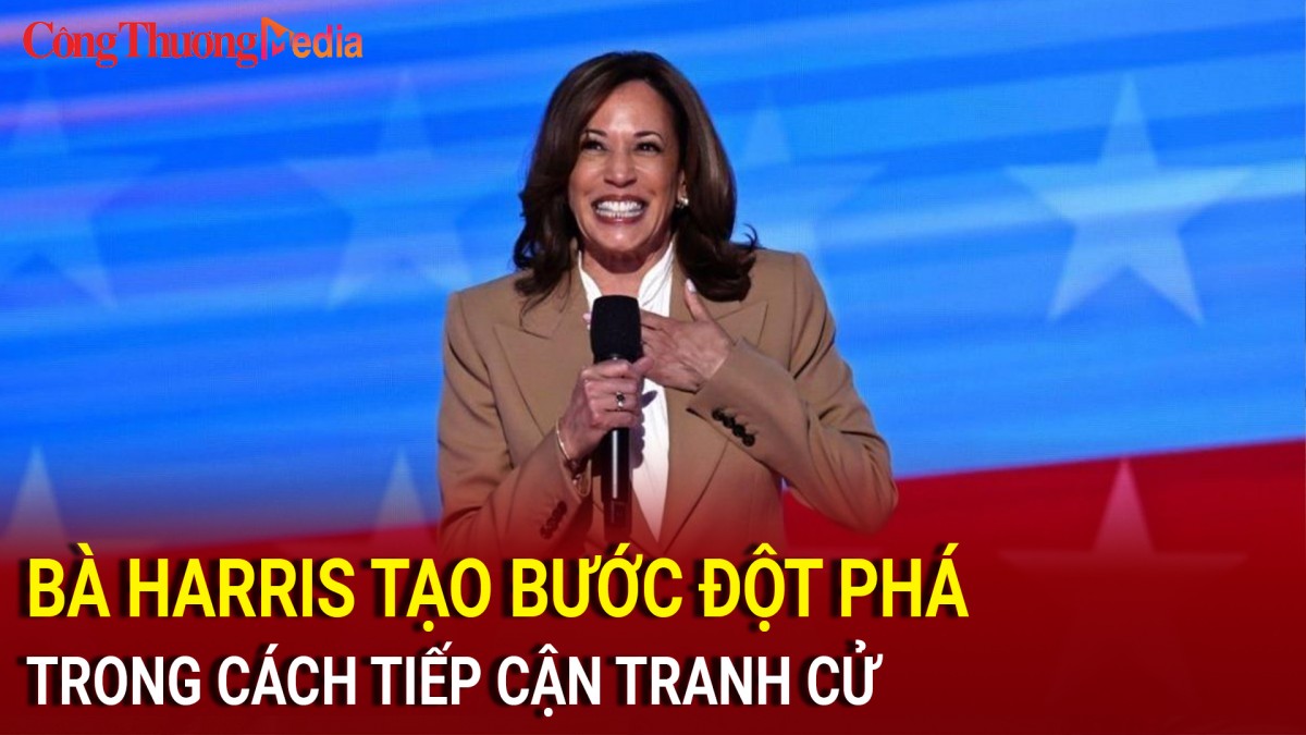 Bầu cử Mỹ 2024: Bà Harris tạo bước đột phá trong cách tiếp cận tranh cử