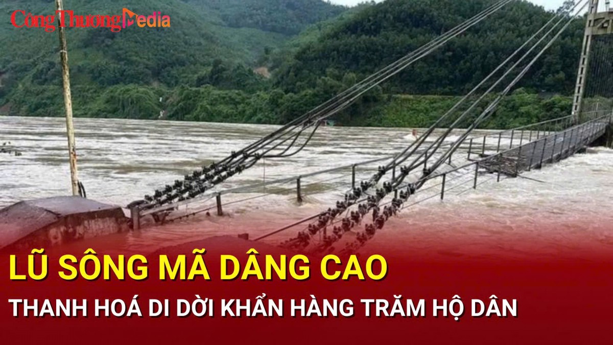 Lũ sông Mã dâng cao, Thanh Hoá di dời khẩn hàng trăm hộ dân