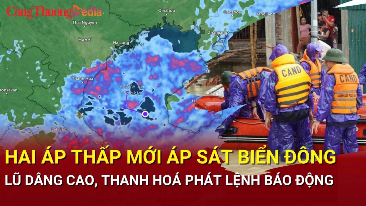 Điểm nóng 24h ngày 23/9: Hai áp thấp mới áp sát Biển Đông; Lũ dâng cao, Thanh Hoá phát lệnh báo động