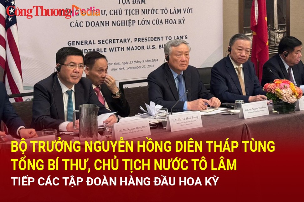 Bộ trưởng Nguyễn Hồng Diên tháp tùng Tổng Bí thư, Chủ tịch nước Tô Lâm tiếp các tập đoàn lớn Hoa Kỳ