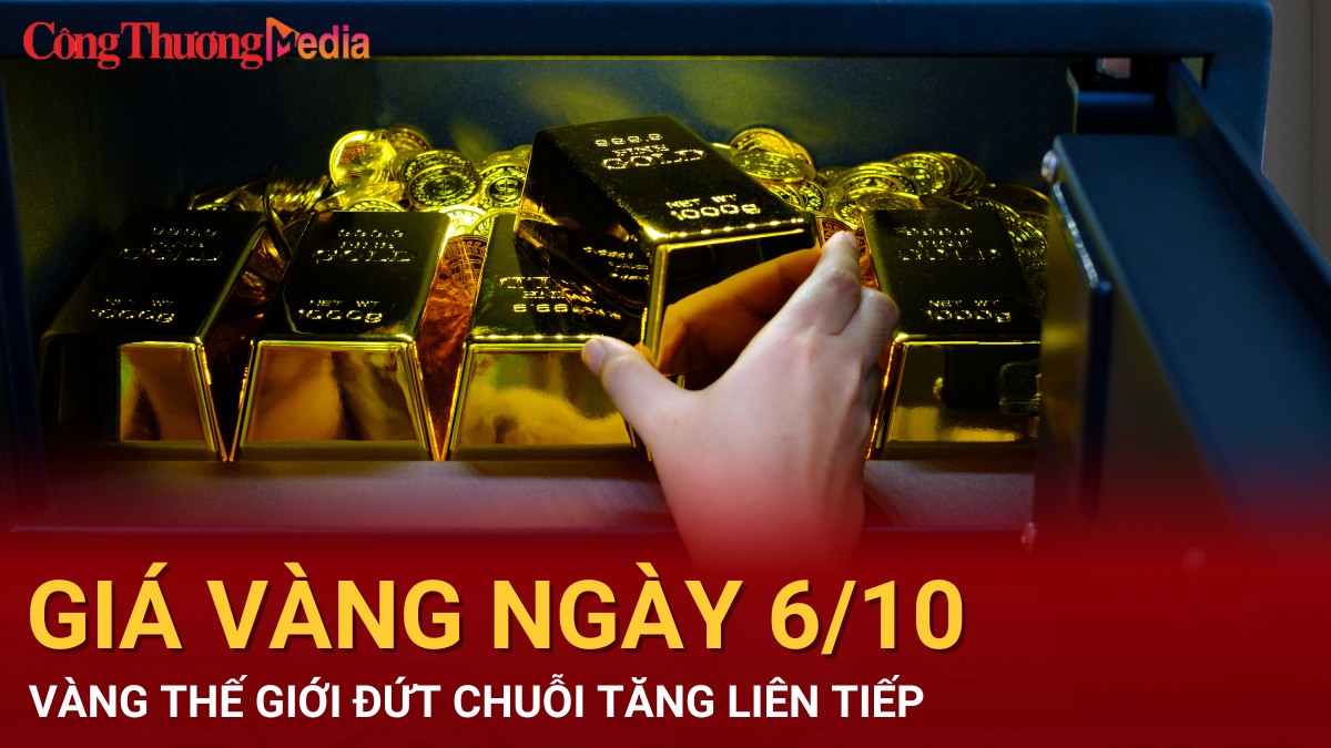 Giá vàng hôm nay 6/10/2024: Vàng thế giới đứt chuỗi tăng liên tiếp