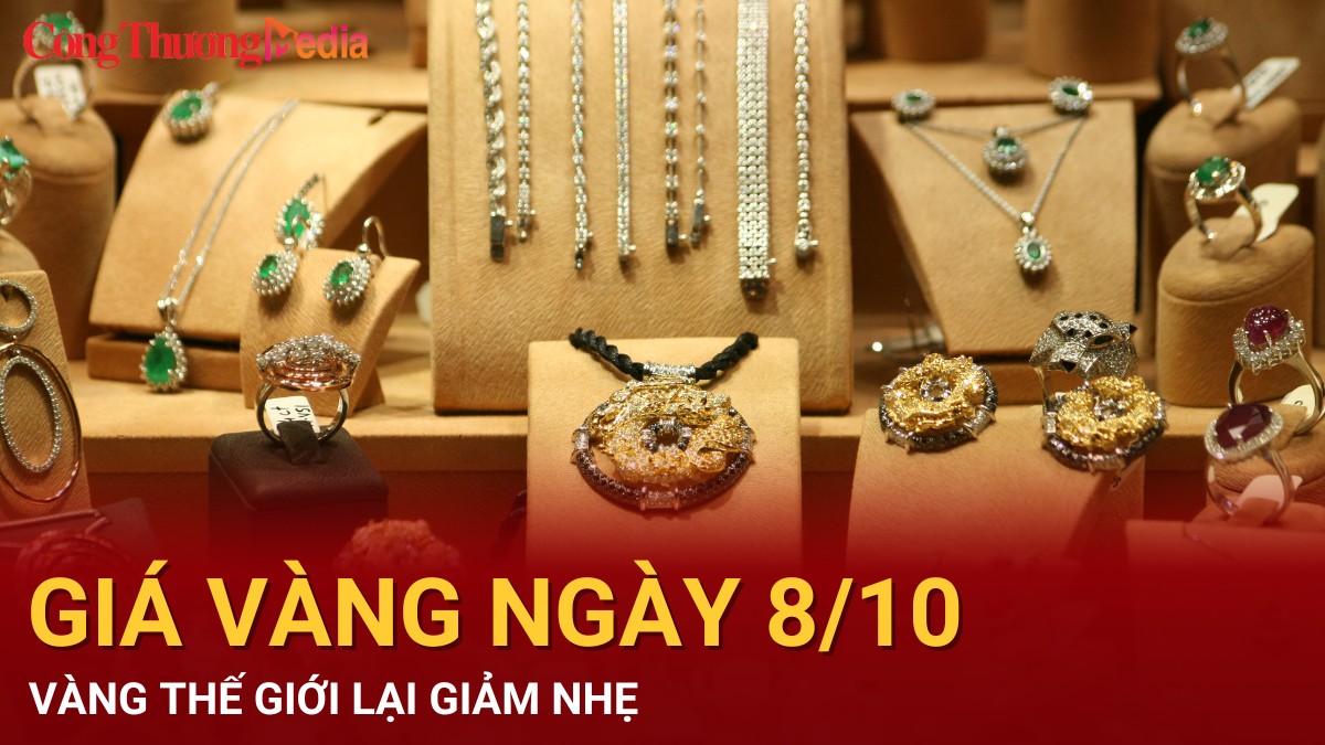 Giá vàng hôm nay 8/10/2024: Vàng thế giới lại giảm nhẹ