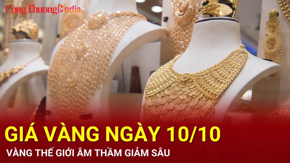 Giá vàng hôm nay 10/10/2024: Vàng thế giới âm thầm giảm sâu