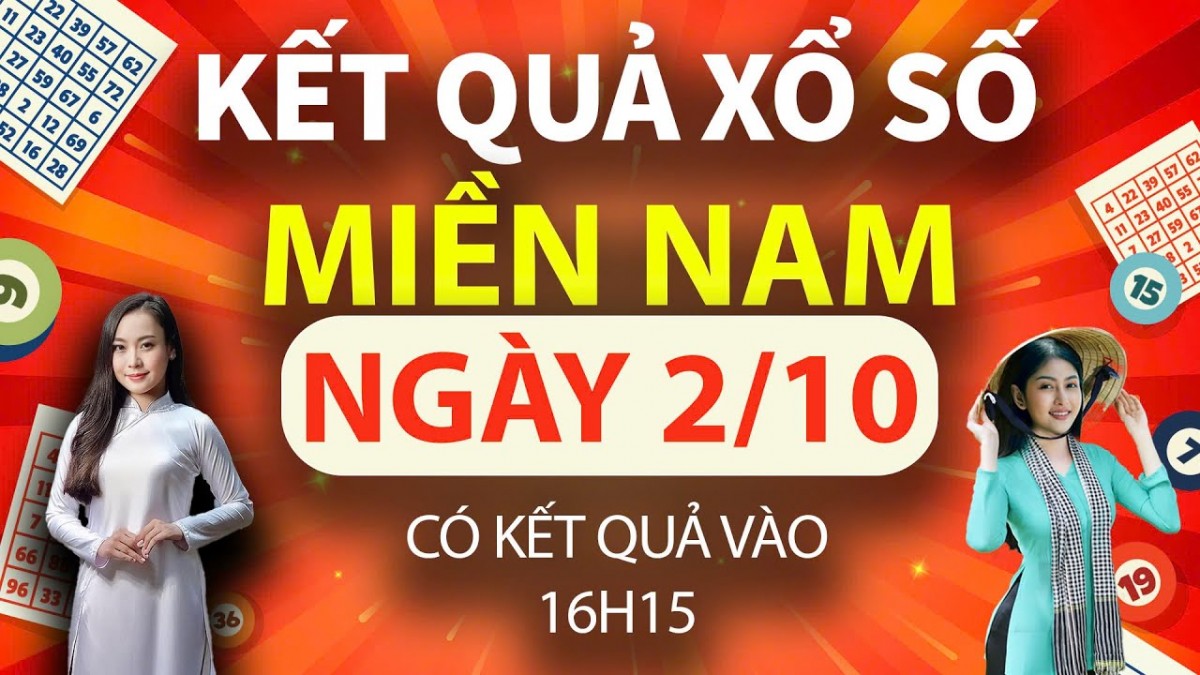 Kết quả xổ số miền Nam hôm nay 2/10/2024, XSMN 2/10, trực tiếp XSMN 2/10, KQXSMN