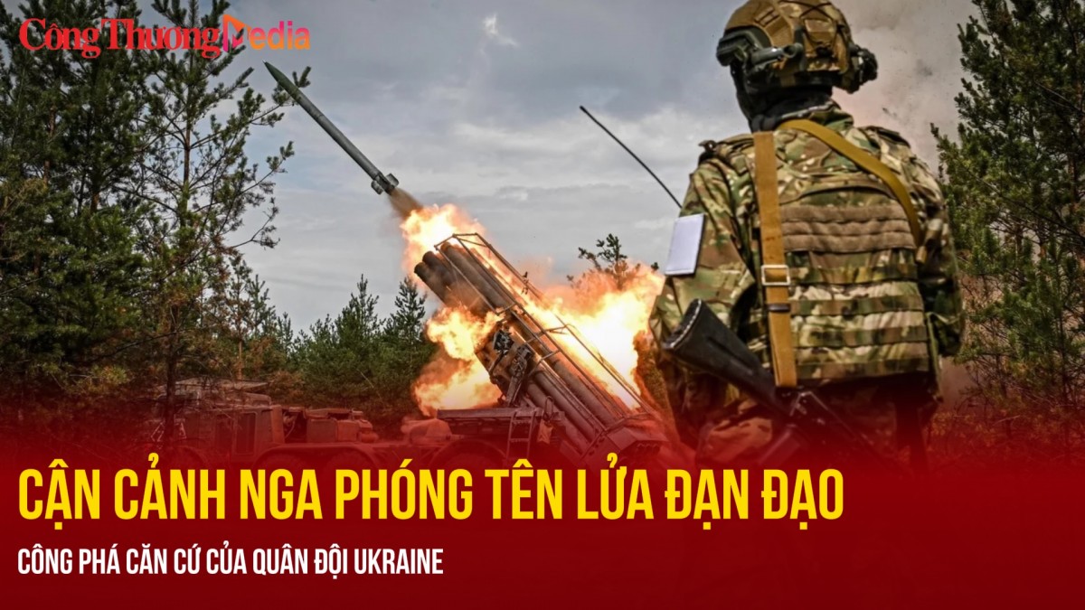 Cận cảnh Nga phóng tên lửa đạn đạo công phá căn cứ của quân đội Ukraine