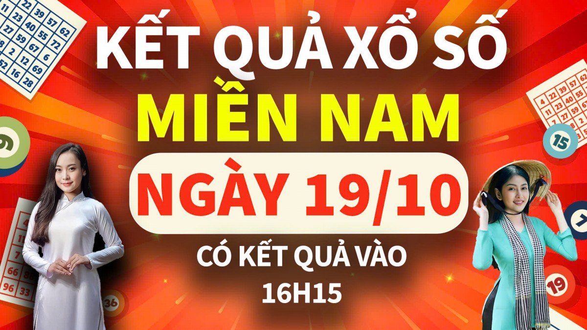 Kết quả xổ số miền Nam hôm nay 19/10/2024, XSMN 19/10, trực tiếp XSMN 19/10, KQXSMN