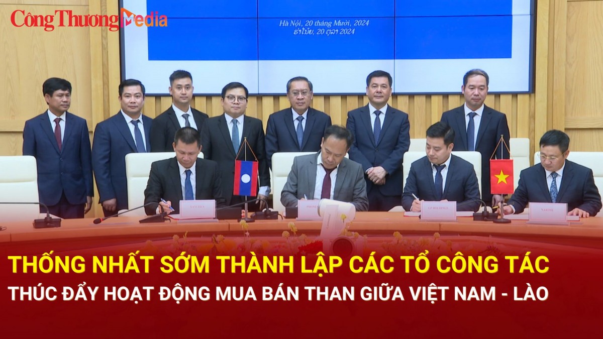 Thống nhất sớm thành lập các Tổ công tác, thúc đẩy hoạt động mua bán than giữa Việt Nam - Lào