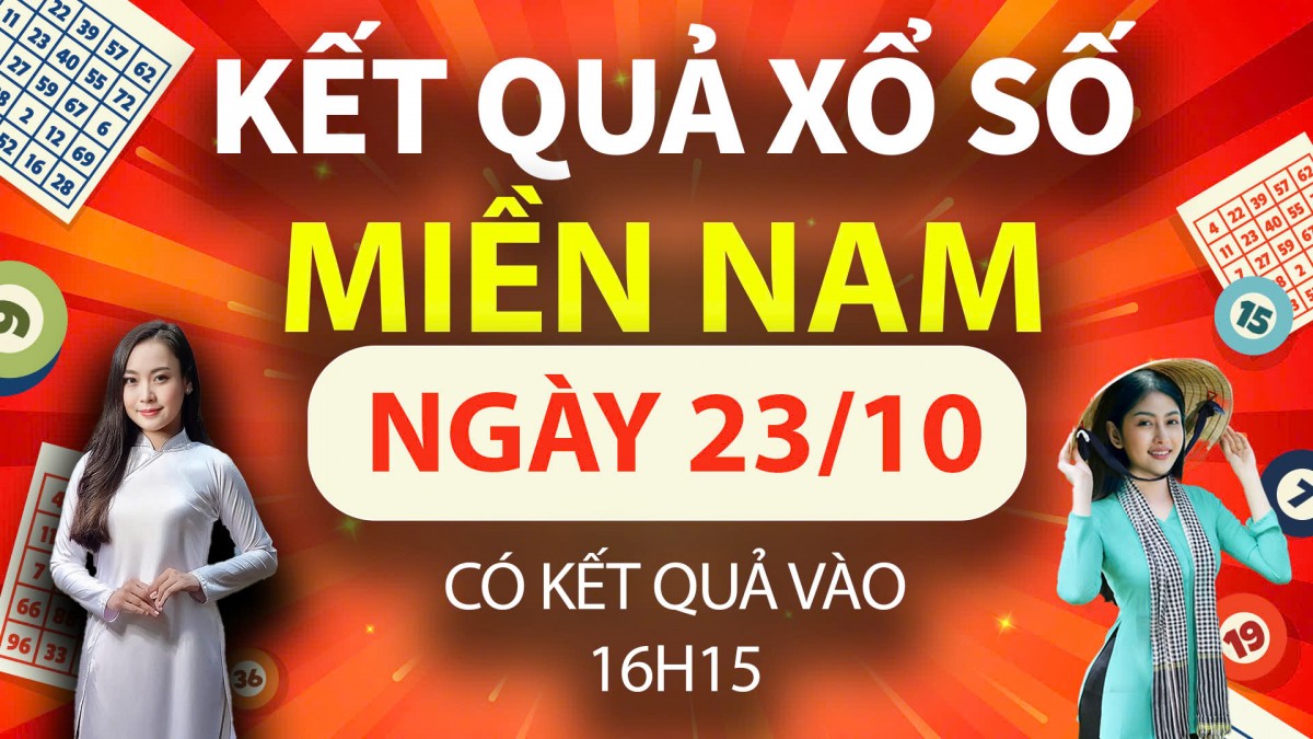 Kết quả Xổ số miền Nam hôm nay 23/10/2024, XSMN 23/10, trực tiếp XSMN 23/10, KQXSMN