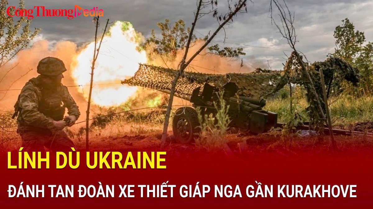 Lính dù Ukraine đánh tan đoàn xe thiết giáp Nga gần Kurakhove