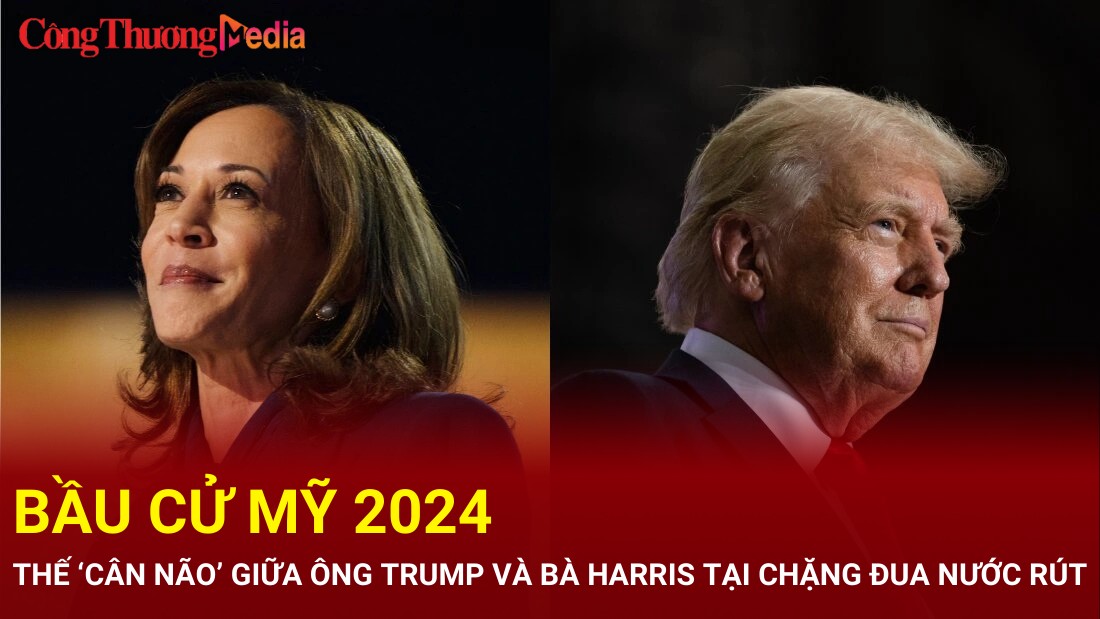 Bầu cử Mỹ 2024: Thế 'cân não' giữa ông Trump và bà Harris tại chặng đua nước rút