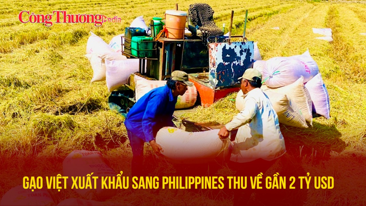 Gạo Việt xuất khẩu sang Philippines thu về gần 2 tỷ USD