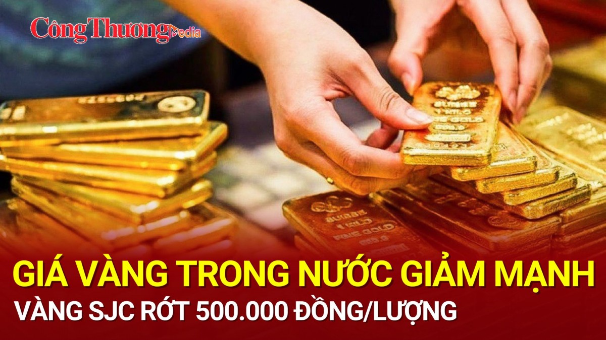 Thị trường vàng ngày 4/11: Giá vàng trong nước giảm mạnh, vàng SJC rớt 500.000 đồng/lượng