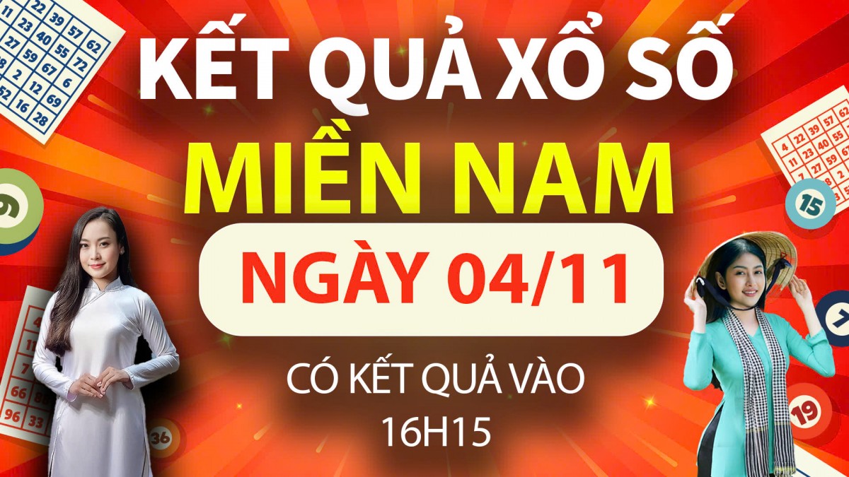 XSMN 4/11, trực tiếp Kết quả xổ số miền Nam hôm nay 4/11/2024, XSMN thứ Hai, KQXSMN ngày 4/11