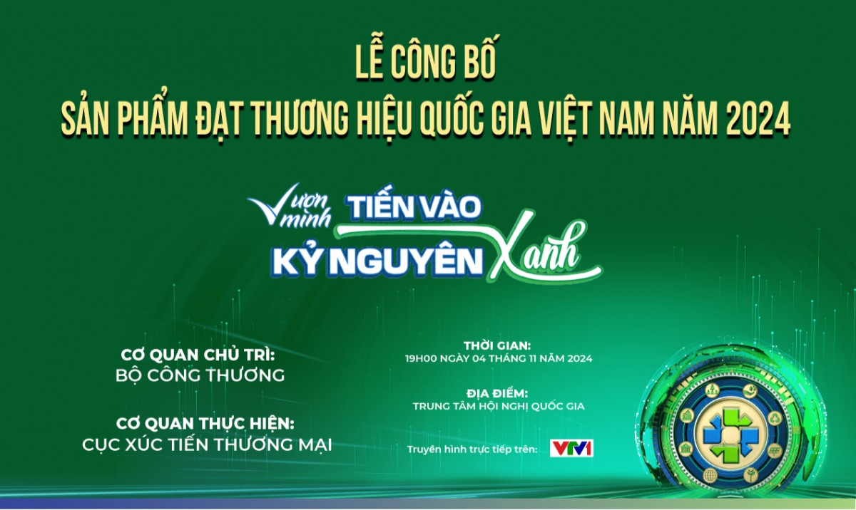 [TRỰC TIẾP]: Lễ công bố sản phẩm đạt Thương hiệu quốc gia Việt Nam lần thứ 9 năm 2024