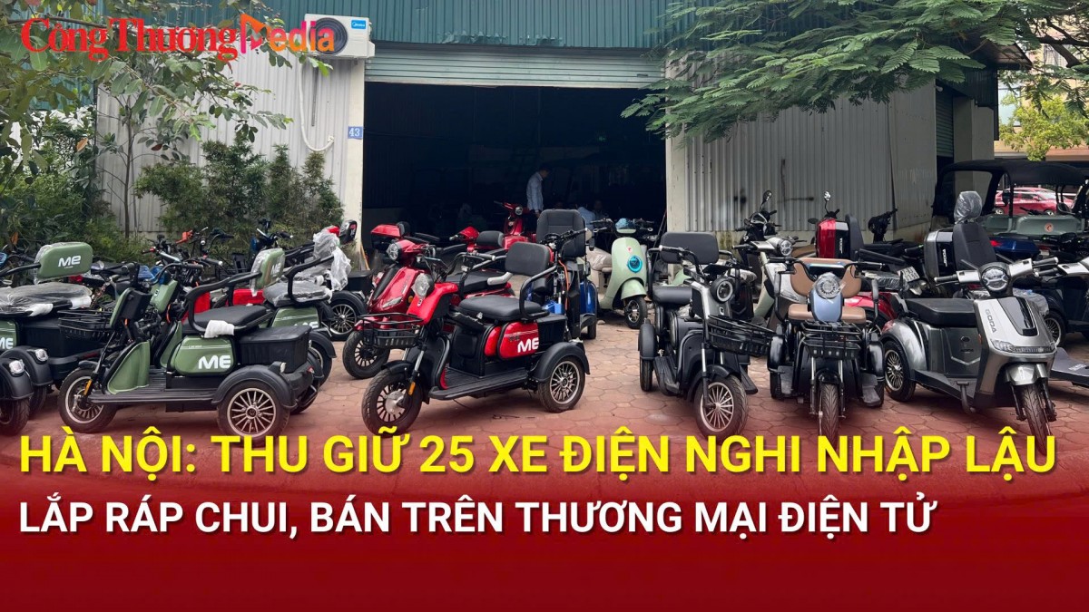 Hà Nội: Thu giữ 25 xe điện nghi nhập lậu, lắp ráp chui, bán trên thương mại điện tử