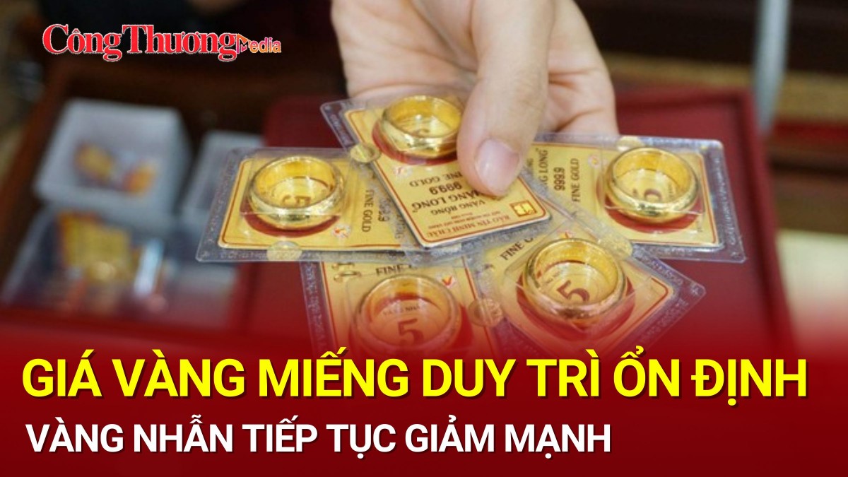 Thị trường vàng ngày 6/11: Giá vàng nhẫn tiếp tục giảm mạnh