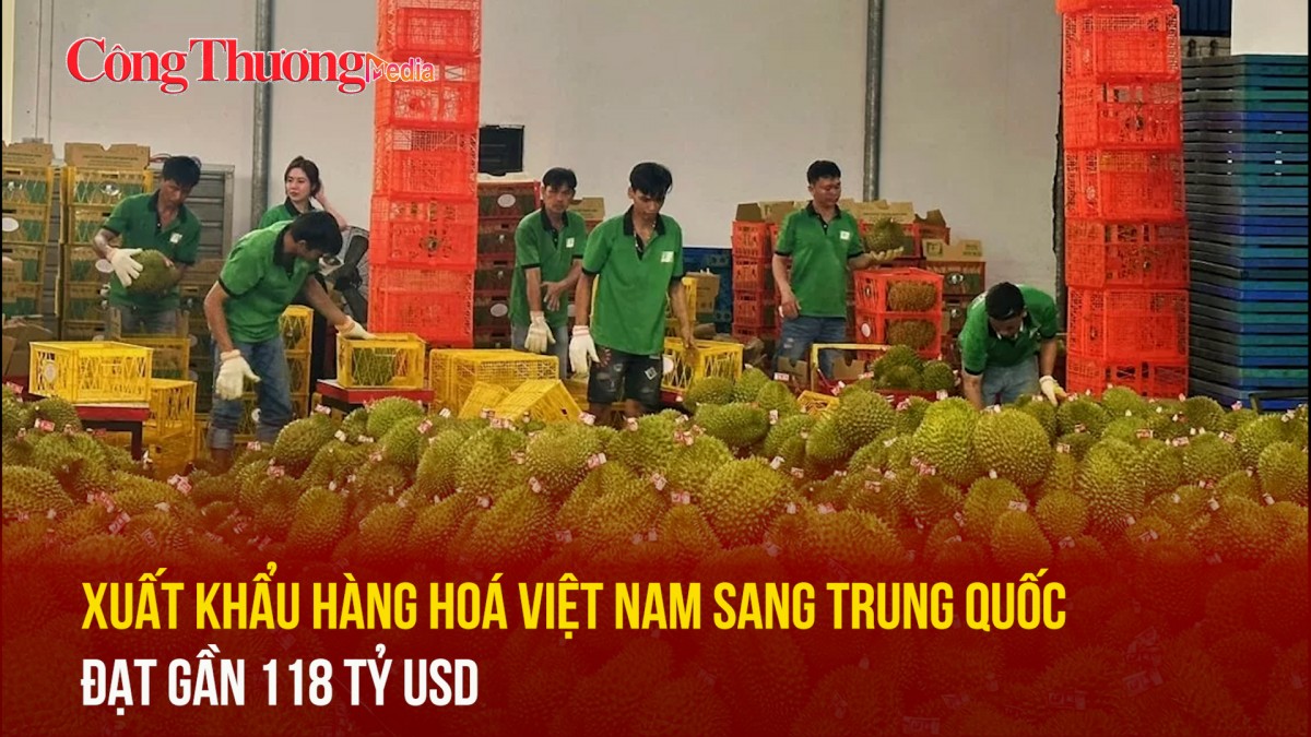 Xuất khẩu hàng hoá Việt Nam sang Trung Quốc đạt gần 118 tỷ USD