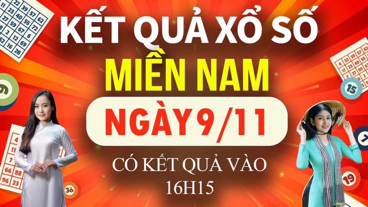 XSMN 9/11, trực tiếp Kết quả xổ số miền Nam hôm nay 9/11/2024, XSMN thứ Bảy, KQXSMN ngày 9/11