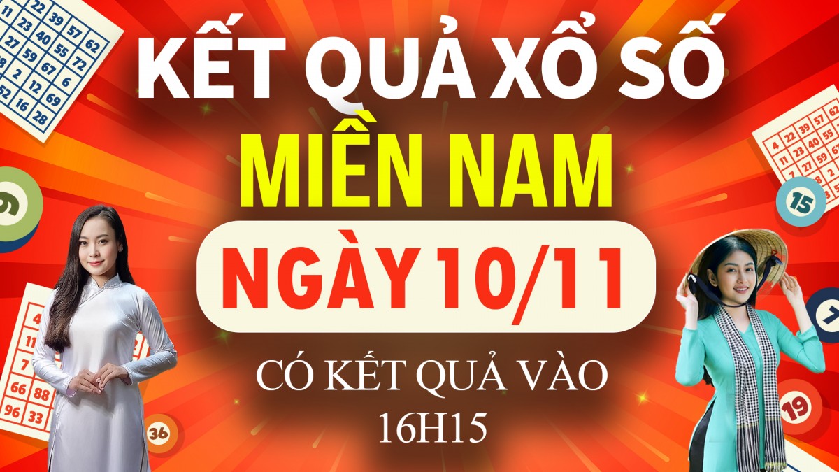 XSMN 10/11, trực tiếp Kết quả xổ số miền Nam hôm nay 10/11/2024, XSMN chủ Nhật, KQXSMN ngày 10/11