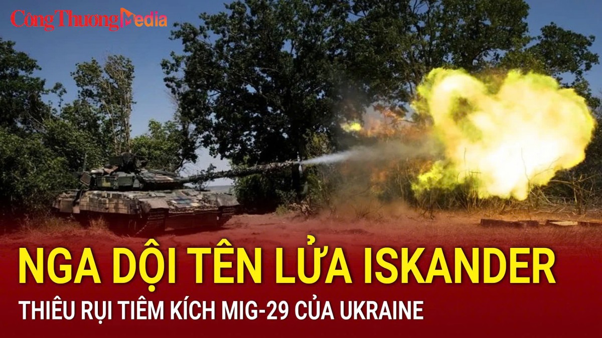 Nga dội tên lửa Iskander thiêu rụi tiêm kích MiG-29 của Ukraine