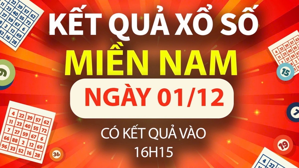 XSMN 1/12, trực tiếp Kết quả xổ số miền Nam hôm nay 1/12/2024, XSMN chủ Nhật, KQXSMN ngày 1/12