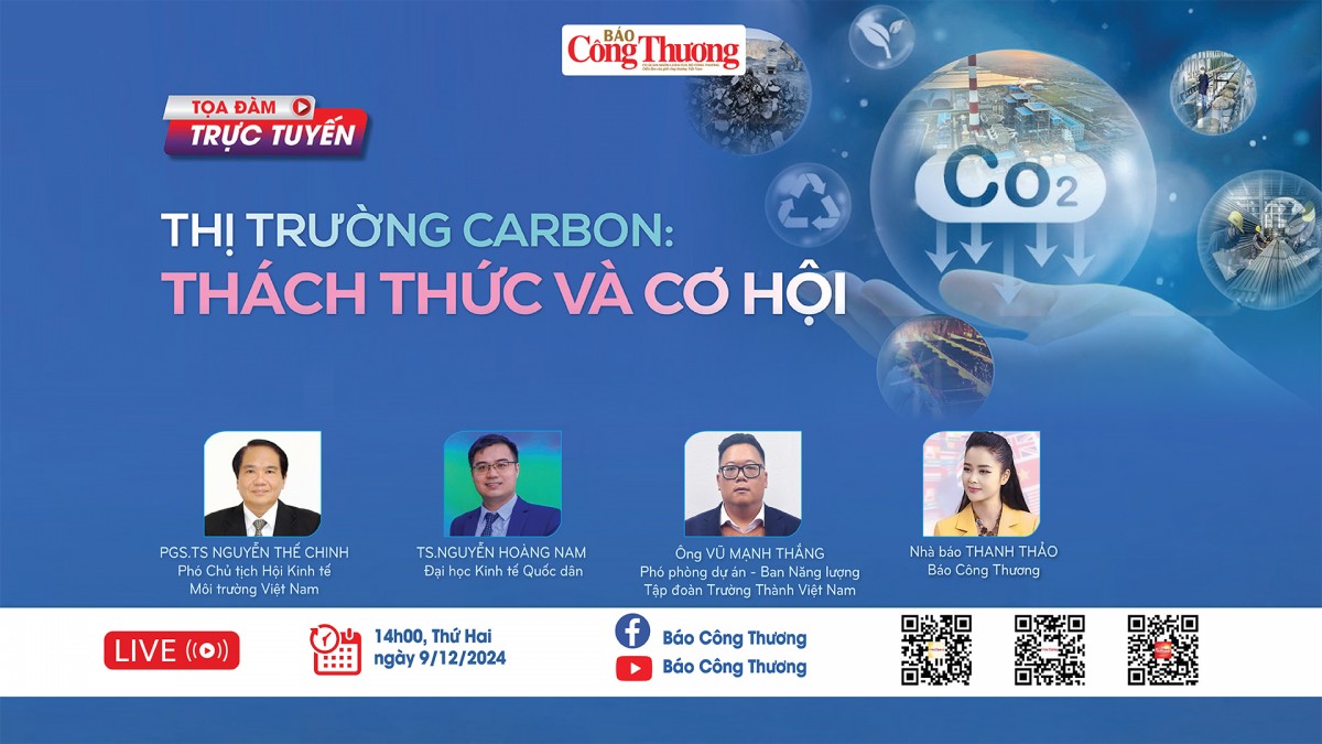 LIVE: Tọa đàm Thị trường Carbon: Thách thức và cơ hội