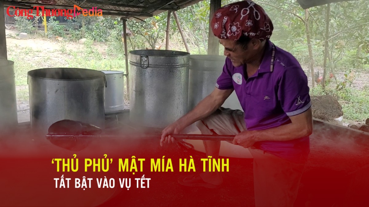 ‘Thủ phủ’ mật mía Hà Tĩnh tất bật vào vụ Tết