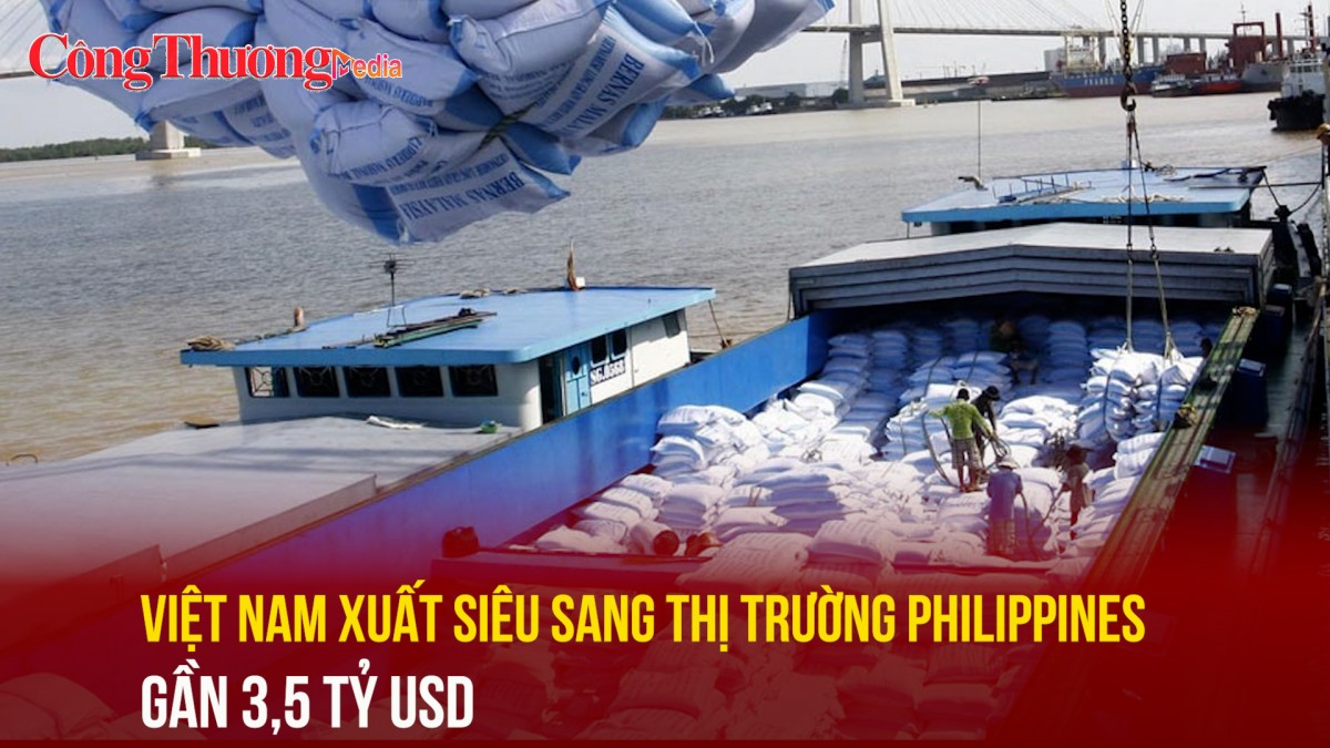 Việt Nam xuất siêu sang thị trường Philippines gần 3,5 tỷ USD