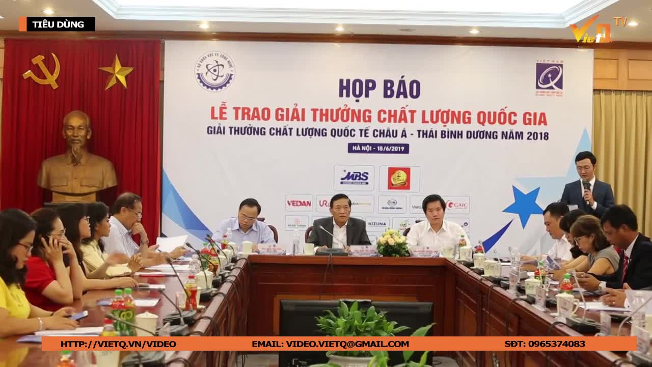 Giải thưởng Chất lượng Quốc gia 2018 sẽ được trao cho 75 doanh nghiệp trên cả nước